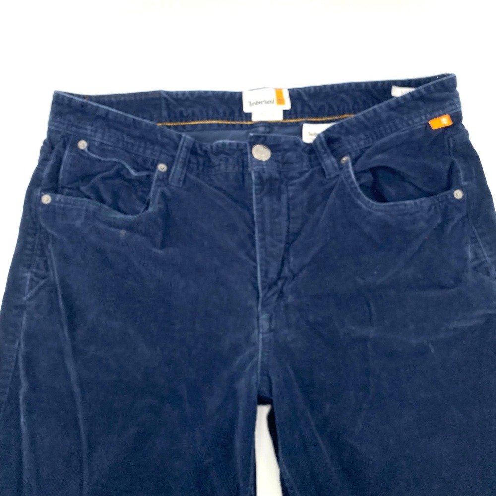 Timberland Corduroy Straight Leg Pants Navy Blue Mens 34x32 Hip Hop Street Wear